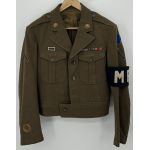 WWII US 88th Infantry Military Police Cut Down 4 Pocket Service Jacket