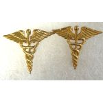 US Army Medical Corp Collar Brass Insignia