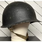 ​WWII USN M1 Fixed Bale Navy Gray Helmet.