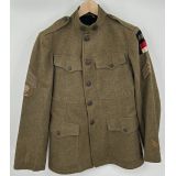 WWI US 10th Coast Artillery Minelayer Patched Wool Tunic