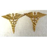 US Army Medical Corp Collar Brass Insignia