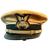 WWII US ATS Army Transport Service Officers Visor Cap