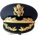 Vietnam War Era General Officer’s Dress Blue Uniform Peaked Visor Cap.