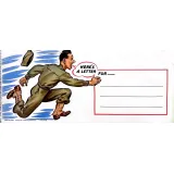 US Army "Heres a Letter For!" Humorous Cartoon/Comic Envelope
