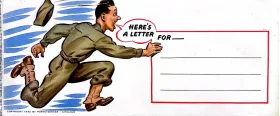 US Army "Heres a Letter For!" Humorous Cartoon/Comic Envelope