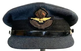 WWII British RAF Royal Air Force Officers Visor Cap​
