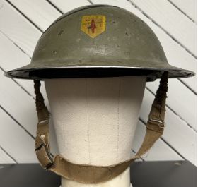 WWII 2nd Irish Brigade "Eastern Command" MKII Brodie Helmet