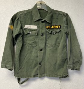 50s-Vietnam Era Kid Sized Cut Down OG-107 Fatigue Shirt