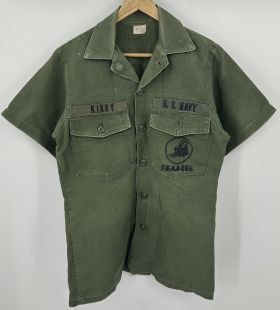 Vietnam Era US Navy Sea Bees OG-107 Shirt