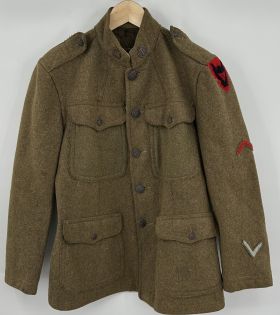 WWI US 86th Infantry Division Ammunition Train Unit Wool Tunic