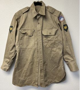 50s-Vietnam Era Far East Command Joint HQ Khaki NCO Shirt