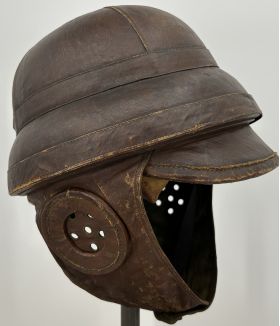 WWI Italian Model 1910 Baracca Style Flight Crash Helmet