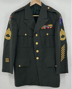 50s Ledo Road patched Green Ag-44 Dress Jacket