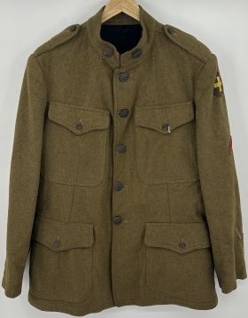 WWI US 33rd Infantry Division Enlisted Wool Tunic
