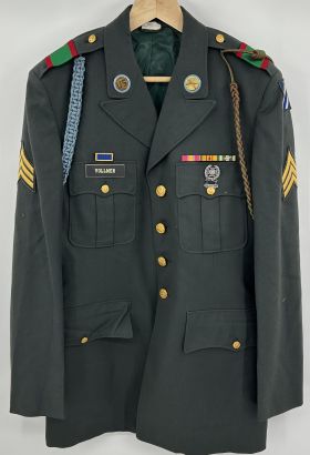 Vietnam Era 3rd Army Infantry Ag-44 Dress Jacket With Leadership Tabs