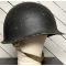 ​WWII USN M1 Fixed Bale Navy Gray Helmet.